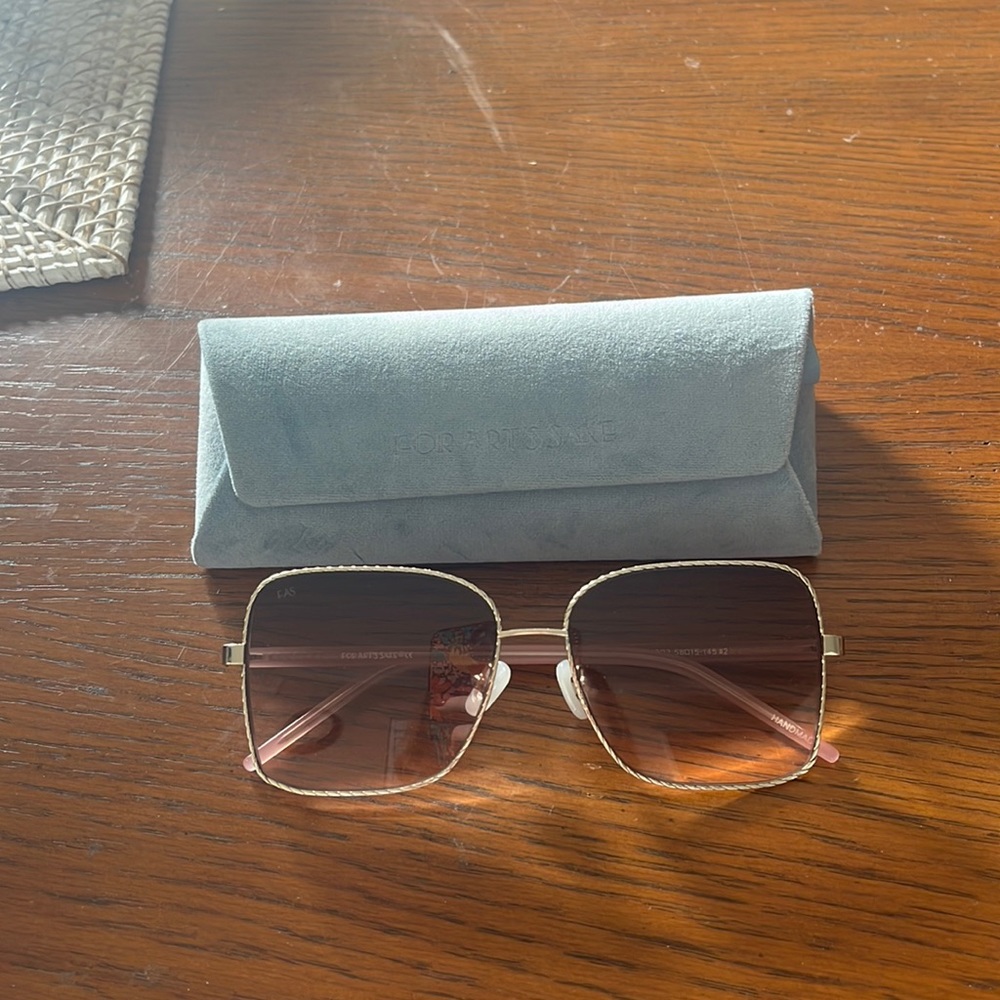 For Art’s Sake Gold Sunglasses